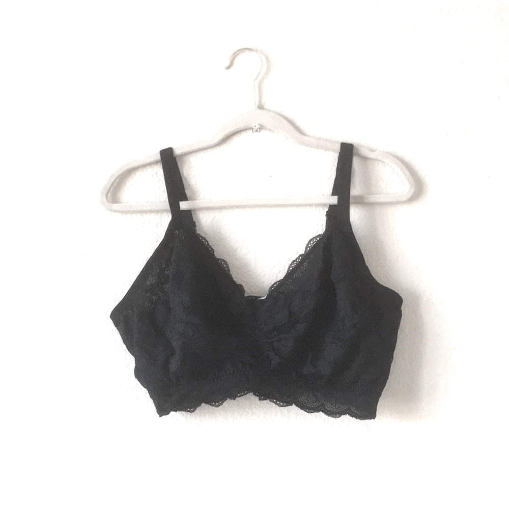 Free People x Cosabella Curvy Marni Bralette Black XL